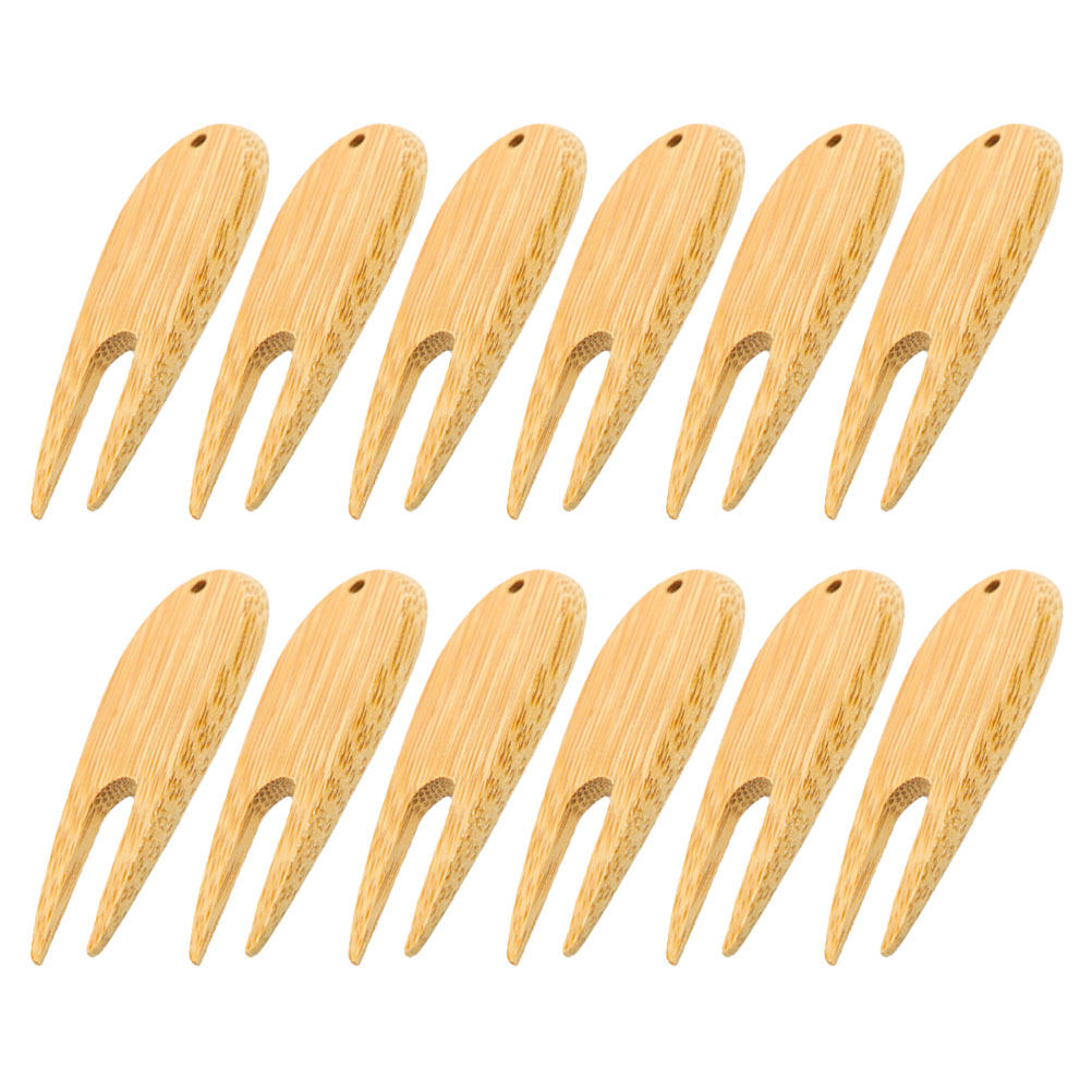 Divot Repair Tool - Set di 12 Attrezzi in Legno